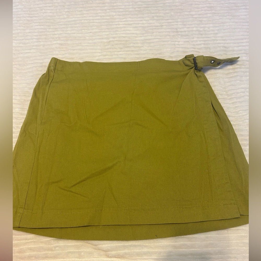 Olive green skirt